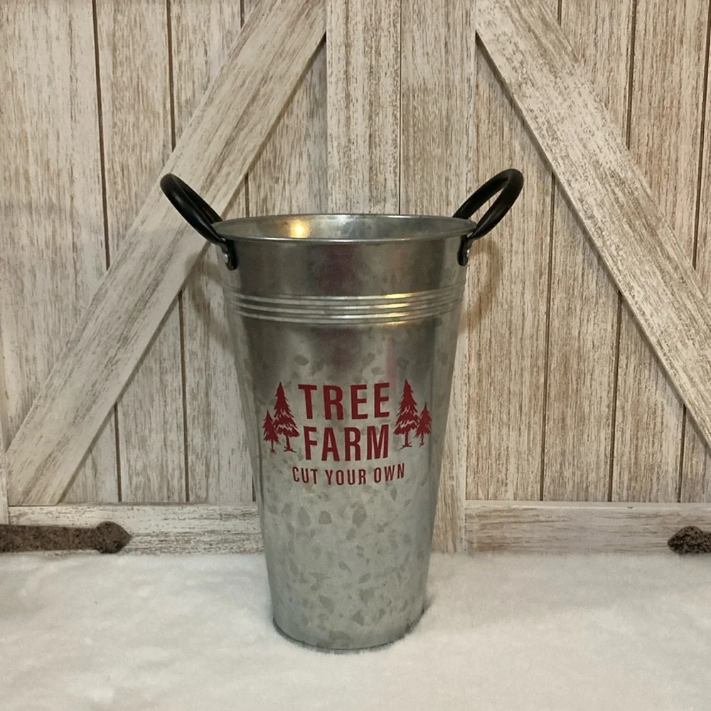 Target BP Christmas Tree Farm Metal Pail